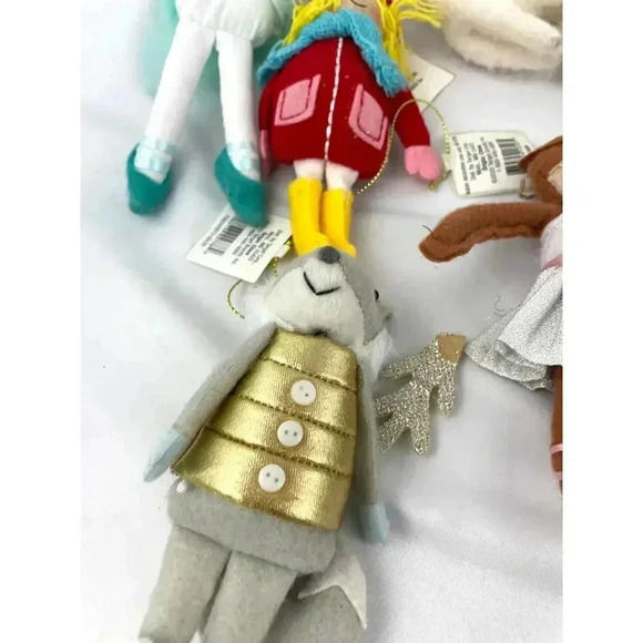 Lot of 27 Plush Dressed Animals Christmas Fabric Ornaments Train Llama Bear - Picture 10 of 16